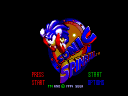 Sonic Spinball Title Screen